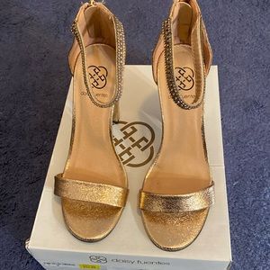 Women’s Rose Gold Chunky Heel